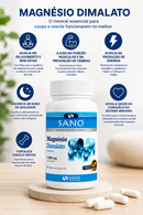 Magnésio Dimalato SANO — Energia & Menos Fadiga